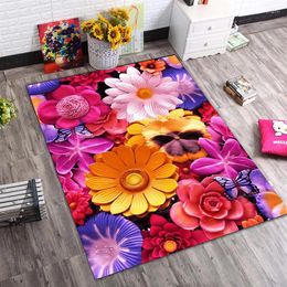 Carpets 180x200cm 3D Jacquard Crystal Velvet Carpet For Living Room Clear Pattern Floor Mats Water Absorption And Quick Drying Rug