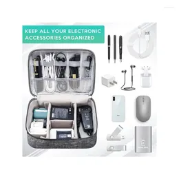Storage Bags 1-Pack Digital Bag USB Data Cable Headphone Charging Treasure Travel Cosmetic