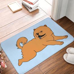 Carpets Cute Fluffy Chow Dog Doormat Rug Carpet Mat Footpad Bath Non-slip Entrance Kitchen Bedroom Water Oil Proof