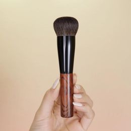 Makeup Brushes Qiaolianggong Professional Handmade Brush Blue Squirrel Hair Flat Top Cherry Wood