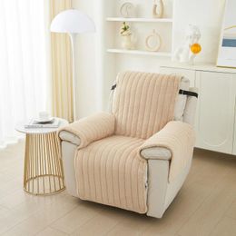 Chair Covers Soft Plush Fur Recliner Cover Warm Armchair Case Sofa Non-Slip Relax Lazy Boy Slipcovers Home Decor