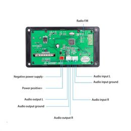 JQ-D006BT 12V Bluetooth 5.0 Decoder Board Call Recording mp3 player WMA Car Audio USB TF USB FM Radio Module with Remote Control