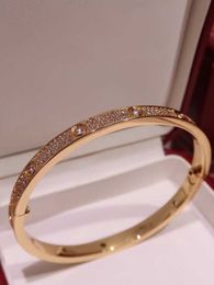 Carts bracelet Super Shiny Full Diamond Rose Gold Bracelet Light Luxury Small and Elegant Classic 2023 New Fashion