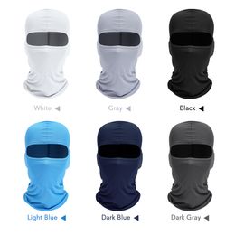 Men's Caps Cycling Balaclava Full Face Ski Mask Bicycle Hat Windproof Breathable Anti-UV Motocross Motorcycle Helmet Liner Hats