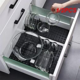 Kitchen Storage 1/2PCS Adjustable Dish Plate Drying Rack Cupboard Hole Board Cup Bowl Pot Cover Shelf Organiser