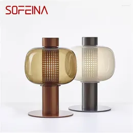 Table Lamps SOFEINA Nordic Light Contemporary Simple Desk Lamp LED For Home Bed Room Decoration