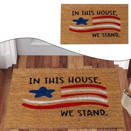 Carpets Independence Day Floor MATS Creative Blue And White Doormats Welcome Living Room Party