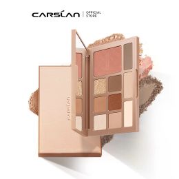 Shadow Carslan 10 Colours Silky Twinkle Comprehensive Eyeshadow Palette Nude Warm Natural Matte Glitter Pearly Eye Shadow Women Makeup