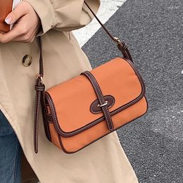 Shoulder Bags 2024 Women's Autumn/winter Messenger Bag Ins Niche Frosted Square Underarm Dual-use