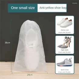 Storage Bags Shoes Bag Non-wove Drying Dust-proof Moisture-proof Anti-yellow Travel Drawstring Boots For Home Accessories