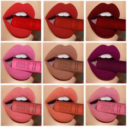 QIBEST Brand 34 Colours Liquid Lipstick Waterproof Matte Nude Lipstick Pigment Red Long Lasting Lip Gloss Women Makeup Lipgloss