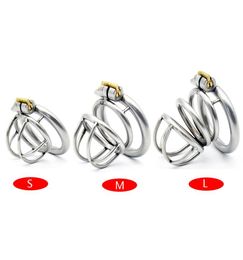 Prison Bird New Lock Stainless Steel Cock Cage Adult Game Chastity Device Sex Toys A Best quality