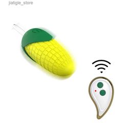 Other Health Beauty Items Vibrating Wireless Remote Control Erotic Vibrators10 Frequencies Heating Silicone Corn Massager Female s Wholesale Y240402