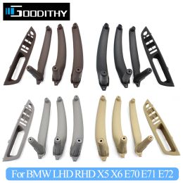 Upgraded LHD RHD Car Interior Door Pull Handle Inner Armrest Panel Cover Replacement For BMW X5 X6 E70 E71 E72 2007-2013