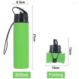 Tumblers Travel Water Cup Creative Gift Bottle Outdoor Sports Silicone Folding