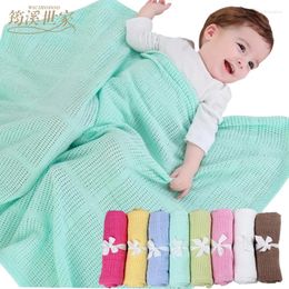 Blankets Baby Cotton Summer Candy Colour Infants Travel Born Bedding Swaddle Toddler Pography Prop 70 90cm