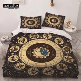 Bedding Sets Constellation Duvet Cover Sun And Moon Set Zodiac Signs Astrology Comforter Spiritual Gifts For Girls Teens Women