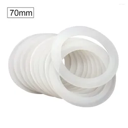 Storage Bottles 10pcs Portable Glass Replacement Parts Mason Jar Lids Wide Mouth Leak Proof Round Silicone Seal Rings Home Kitchen