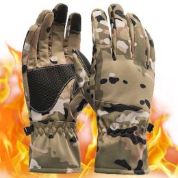 Gloves Skiing Gloves For Winter Waterproof Gloves Men Nature Hike Tactical Mitten Military Tactical Glove Camping Fighter Hiking Sports