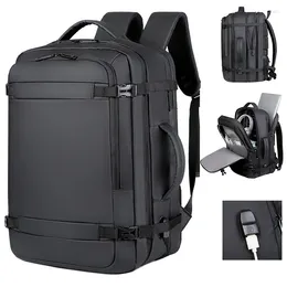 Backpack Travel Laptop 40l Multifunction Expandable 17 Inch Men Bag Waterproof Notebook Large Capacity Men's Business Backpacks