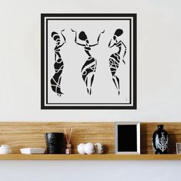 9Pcs/Lot 20cm African Tribes Totem DIY Layering Stencils Wall Painting Scrapbook Coloring Embossing Album Decorative Template