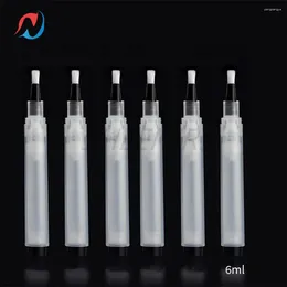 Storage Bottles 50pcs 6ml Refillable Touch Up Paint PensEmpty Nail Oil Brush Pens For Nails Cuticle Surface Repair Cover Reusable