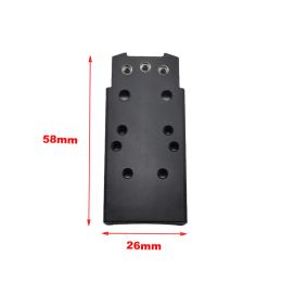 CNC Metal P320 Rear Sight Mount Plate Base Fit For SIG RMR SRO Universal Red Dot Sight Pistol Accessories
