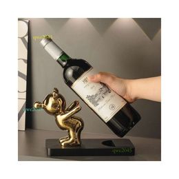 New Minimalist Red Wine Rack Wine Cabinet Decoration Ornaments Dining Side Cabinets TV Cabinets Foyer Internet Famous Cabinets Living wine rack gift