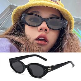 Sunglasses Retro Women's Cat Eye Rivet High End INS Fashion Men's Brand Designer Designed Sun Visors 2024 Wholesale UV40