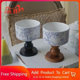 Candle Holders Wax Ceramic Antique Wooden Black Christmas Oil Burner Candlestick Casamento Home Decoration Fg10