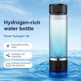 Water Bottles 330ML Hydrogen Bottle Generator Portable Ionizer Promotes Metabolism Antioxidant Cup