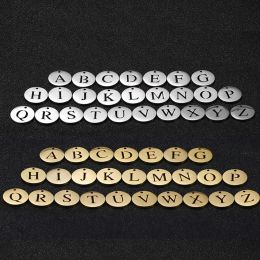 Bracelets Skyrim 26 Pcs/lot Capital Letter Charm Stainless Steel Alphabet Pendant for Necklace Bracelet Earring Jewellery Making Wholesale