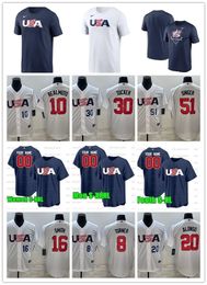 2023 World Baseball USA Jersey 22 Clayton Kershaws 7 Tim Anderson 20 Pete Alonso 3 Mookie Betts 8 Trea Turner 27 Mike Trout 10 J. T. Realmuto 15 Bobby Witt Jr. National