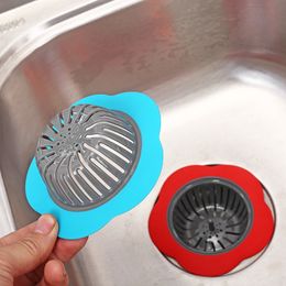 A2588 Creative Filter Screen Kitchen Pool Floor Drain Bathroom Sink Anti-clogging Filter Flower Type