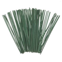 Decorative Flowers Green Flower Stem Material Metal Wire Artificial Rod For Garden Floral Wires DIY Kits