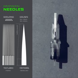 50pcs Mamba Tattoo Needles Mixed Disposable Professional Sterilised Safety Cartridge Needle with Membrane System