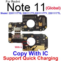 USB Charger Port Board For Xiaomi Redmi Note 11 11S 11E Pro 4G 5G Usb Charging Dock Board Flex Cable Connector Parts