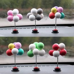 Colourful Balloons Car Decorations Cute Mini Cartoon Car Creative Ornaments Car Accessories for Girls Dashboard Accessories