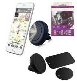 Strong Magnetic Car Holder Phone Air Vent Stand Holders 360 Degree Mount For Smartphone with Retail Box1009760