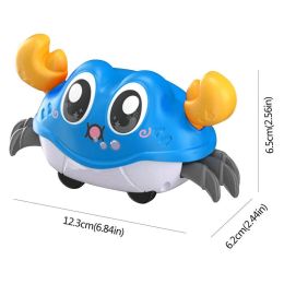 1PC Crawling Crab Toys Cute Crab Interactive Baby Toys Walking Dancing Toy for Toddler Kids Fun Birthday Gift Learn To Climb Toy