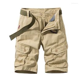 Men's Shorts Fashion Work Clothes American Brand Outdoor Multi-Pocket Pants Loose Straight Casual All-Match Cropped Pant