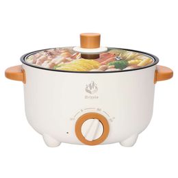 Drizzle 3L Multi Functional Fry 110V Non Stick Roast and Stir Fried Stew Pot, Steak Noodles, Hot Pot - Home Office, Party, Kitchen, Dormitory Cooking