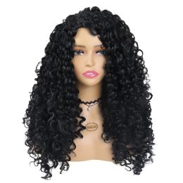 Wigs GNIMEGIL Synthetic Long Curly Wig for Woman Big Volume Fluffy Wave Wigs for Black Women Natural Wigs for Daily Hair Wig Cosplay