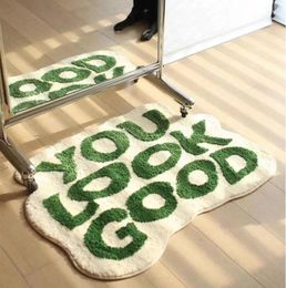 Carpets Tufted You Look Good Rug Custom Handmade Carpet Living Room For Funny Bedroom Cute Fun Bath Mat