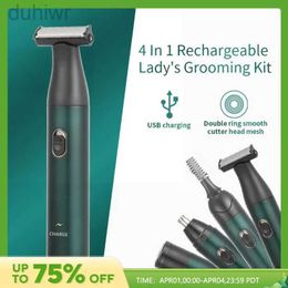 Electric Shavers 4 IN 1 Shaver Rechargeable Beard Razor For Men Face Shaving Machine Male Clipper Cleaning 2442