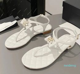 2024 Designer -Buckle Flip-flop Woman Summer Beach Sandals