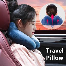 Pillow PP Cotton Cervical High Quality Double Hump U-Shaped Office Nap Relieve Fatigue Travel