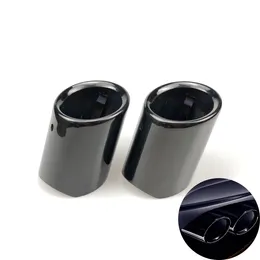 Car Styling Auto Exhaust Pipes Twin Tail Rear Pipe System Cover Case For 730i 730Li E65 E66 E67