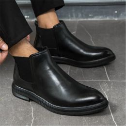 Boots 2023 Spring Boots Men Winter Warm Shoes Man Casual Fashion Men Ankle Boots Male Leather Footwear Black Brown Large 3848