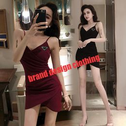 Luxury Designer Dress Women Sexy Dress Colorful Painted One Piece Wholesale Clothing